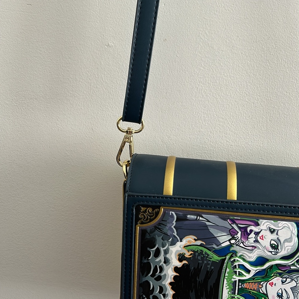 Loungefly Disney Glow In The Dark Hocus Pocus Book Crossbody Bag - Picture 4 of 11